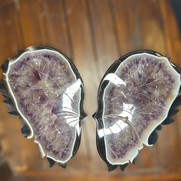Amethyst & Agate Butterfly Wings - AMYAGTWINGS-001 - Picture 3 of 4